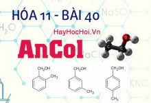 Tính chất hóa học và công thức cấu tạo của Ancol - hóa 11 bài 40