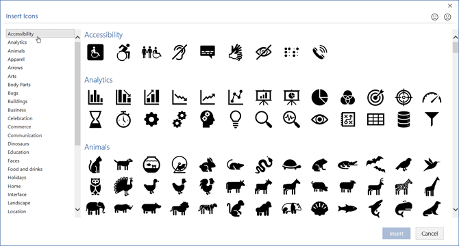 Bạn có thể chèn những icon này vào sơ đồ tư duy tạo bằng Microsoft Word