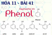 Tính chất hóa học và công thức cấu tạo của Phenol C6h5OH - hóa 11 bài 41