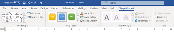 Microsoft Word cung cấp nhiều tùy chọn định dạng hình chèn vào sơ đồ tư duy