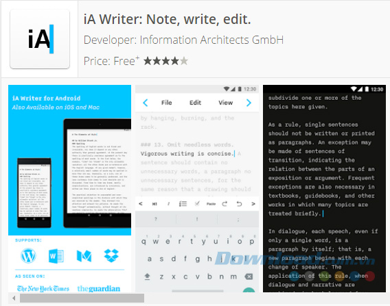 iA Writer: Note, write, edit
