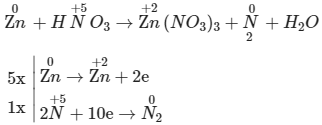 Cân vày phương trình phản xạ Zn + HNO3