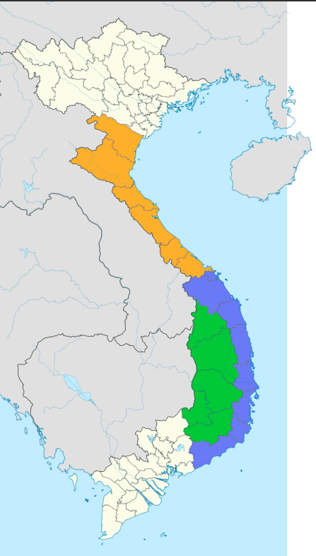 Bản đồ Miền Trung Việt Nam