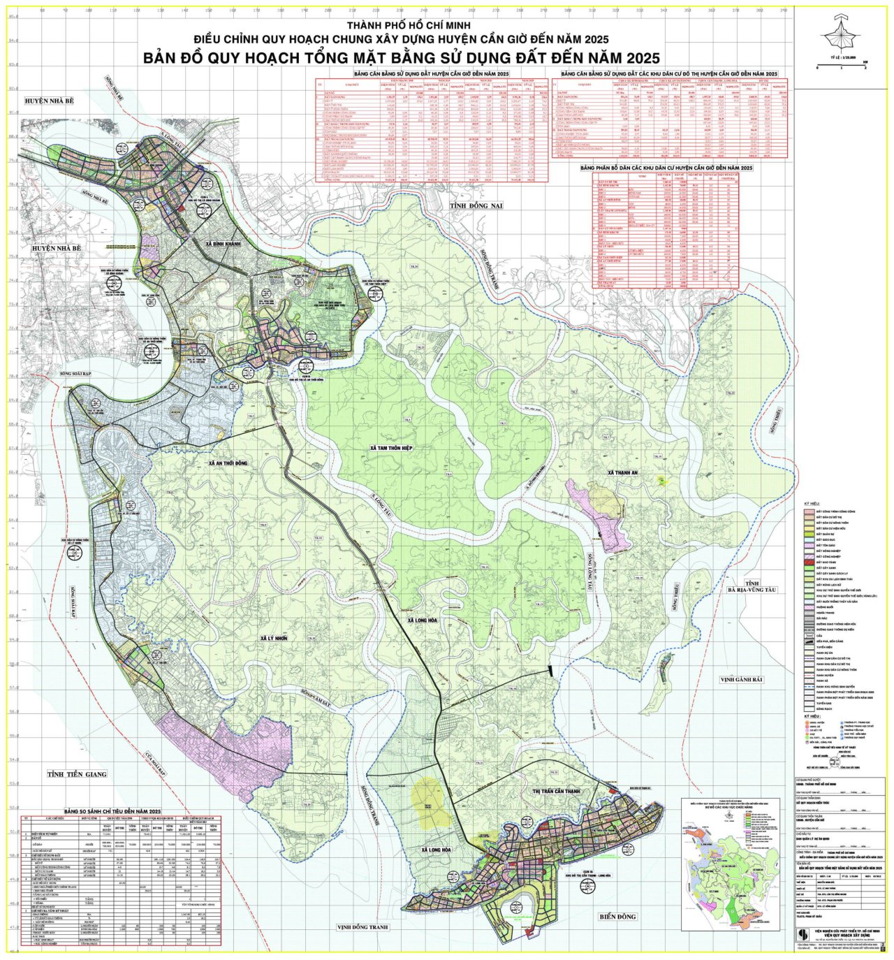 Bản đồ quy hoạch sử dụng đất huyện Cần Giờ đến 2025
