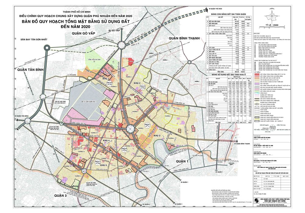 Bản đồ quy hoạch Phú Nhuận năm 2022