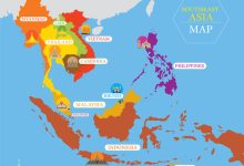 Bản đồ 11 nước Đông Nam Á