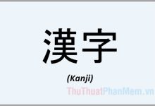 Bảng chữ cái tiếng nhật Kanji chuẩn