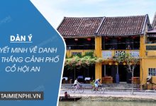 dan y thuyet minh ve danh lam thang canh pho co hoi an