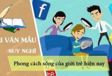 suy nghi cua em ve phong cach song cua gioi tre hien nay