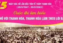 Đáp án cuộc thi 75 năm Bác Hồ về thăm Thanh Hóa