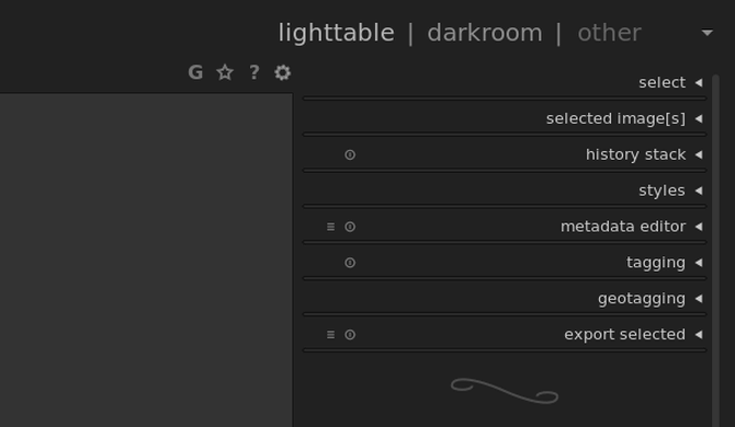 Darktable Lighttable