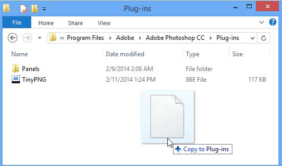 Thư mục Plugin của Photoshop trên Windows
