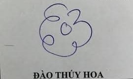 Mẫu chữ ký tên Hoa theo kiểu kí tự