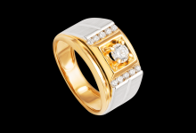 Nhẫn nam kim cương vàng 18k pnj ddddc000052 | pnj.com.vn