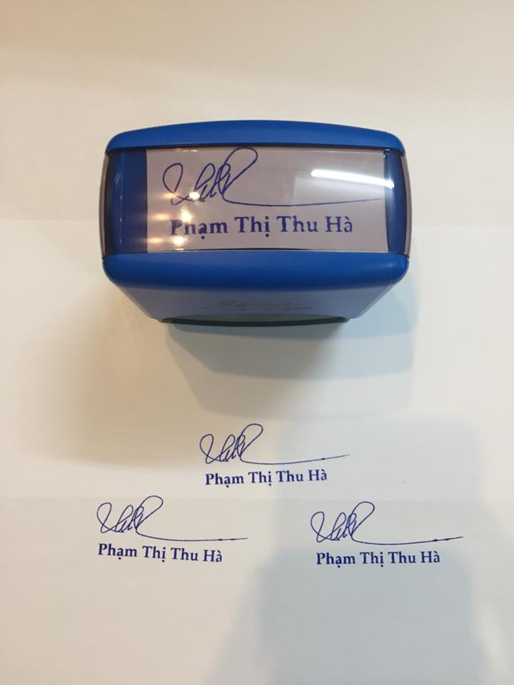 Chữ ký tên Phạm Thị Thu Hà