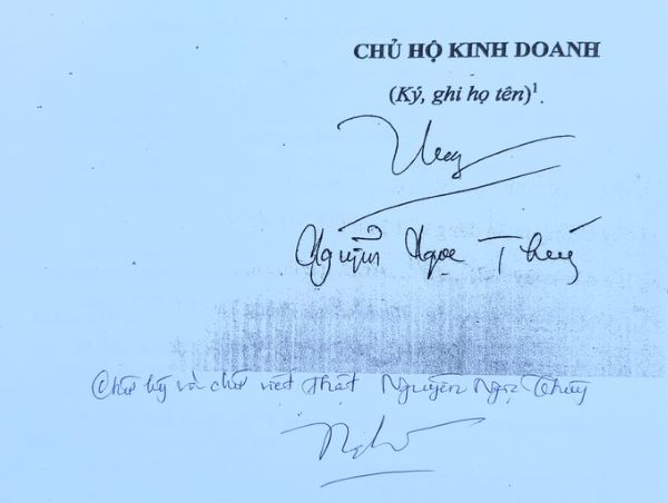 Chữ ký tên Nguyễn Ngọc Thúy