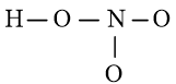 Xác định công thức Lewis của nitric acid HNO3. Cho biết nguyên tử H liên kết với O